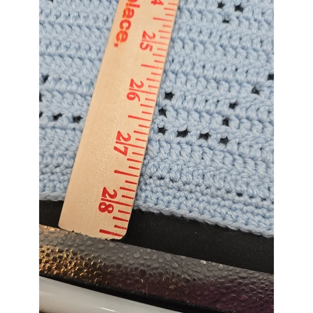 Handmade Crocheted Baby Afghan Blanket Throw  Lap 28